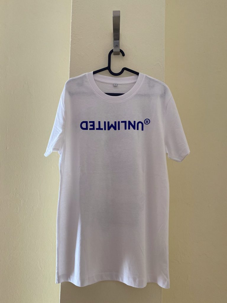Camiseta Unlimited espejo blanca